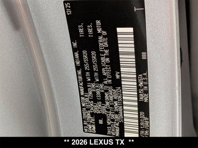 2026 Lexus TX 350 LUXURY AWD