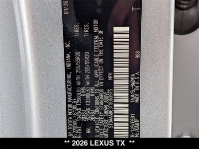 2026 Lexus TX 350 PREMIUM AWD