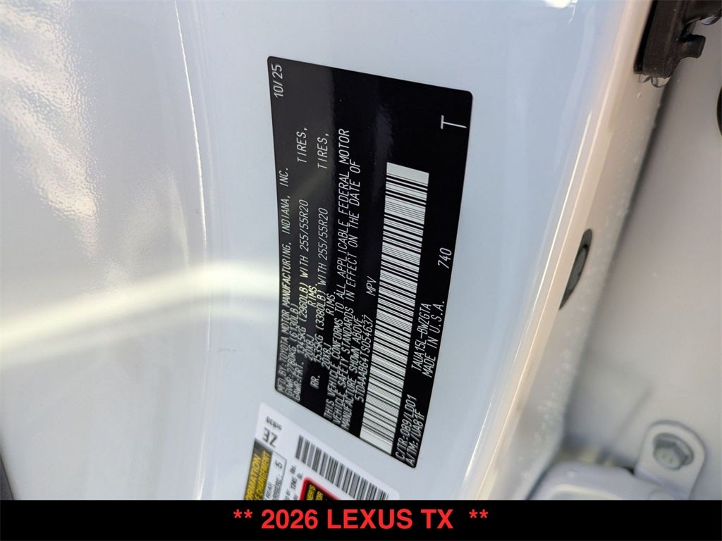 2026 Lexus TX 350 LUXURY AWD