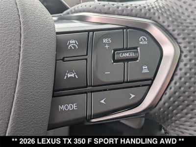 2026 Lexus TX 350 F SPORT HANDLING AWD