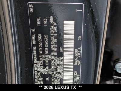 2026 Lexus TX 350 PREMIUM AWD