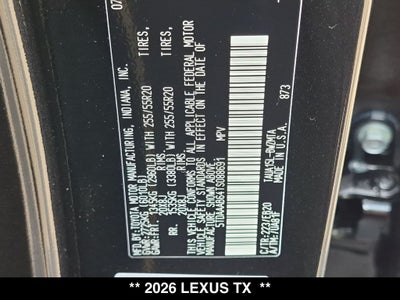 2026 Lexus TX 350 PREMIUM AWD