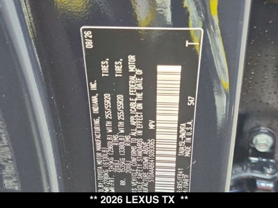 2026 Lexus TX 350 PREMIUM AWD