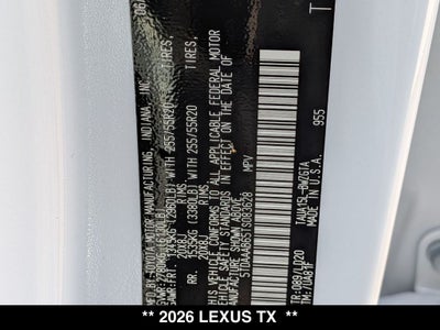 2026 Lexus TX 350 LUXURY AWD