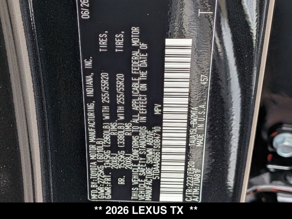 2026 Lexus TX 350 PREMIUM AWD