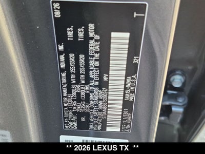 2026 Lexus TX 350 PREMIUM AWD