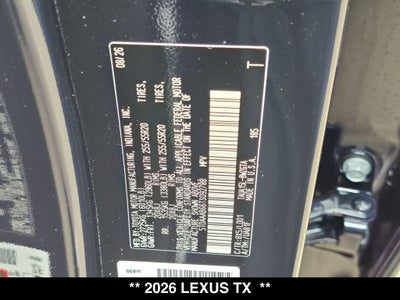 2026 Lexus TX 350 LUXURY AWD