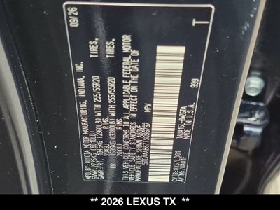 2026 Lexus TX 350 LUXURY AWD