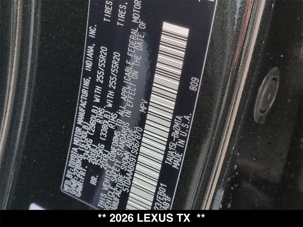2026 Lexus TX 350 PREMIUM AWD