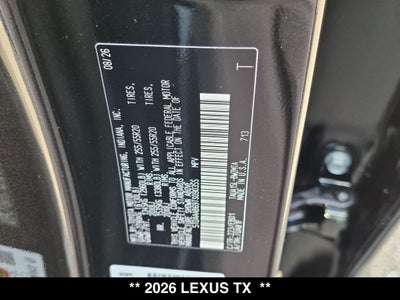 2026 Lexus TX 350 PREMIUM AWD