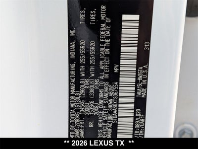 2026 Lexus TX 350 LUXURY AWD