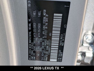 2026 Lexus TX 350 LUXURY AWD
