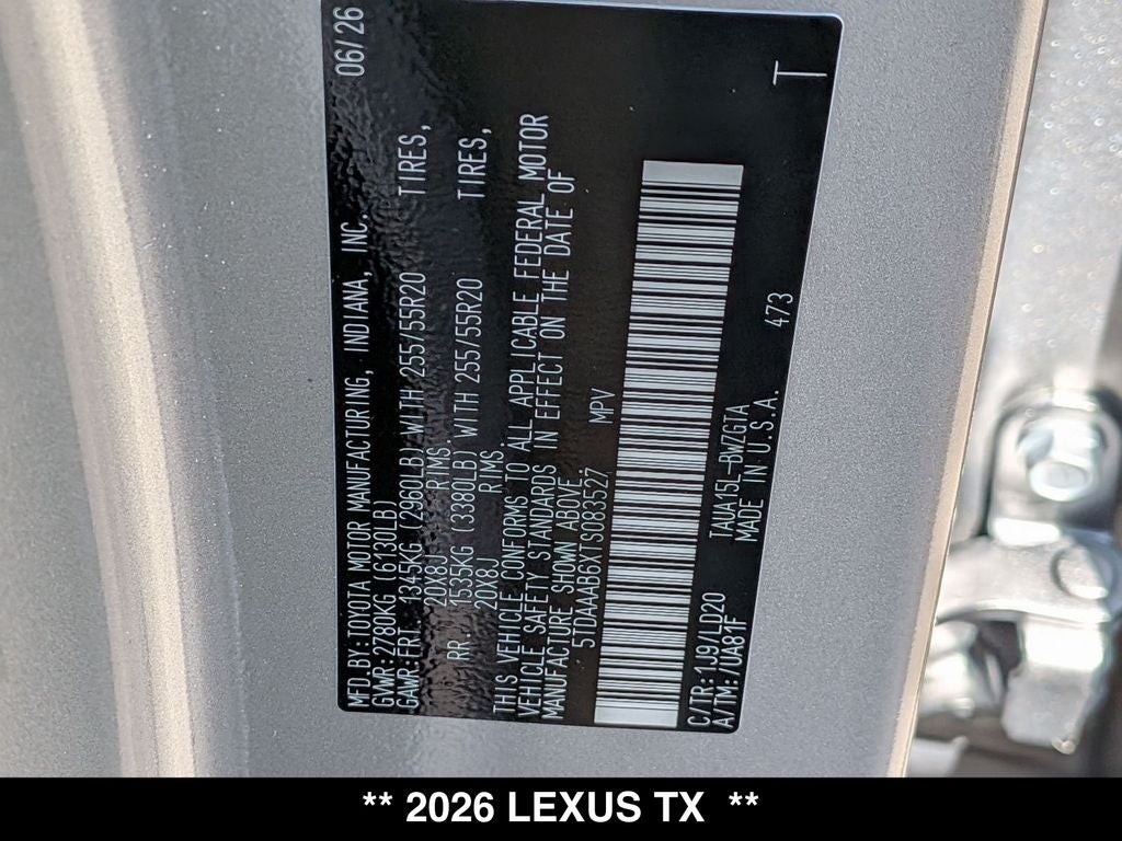 2026 Lexus TX 350 LUXURY AWD