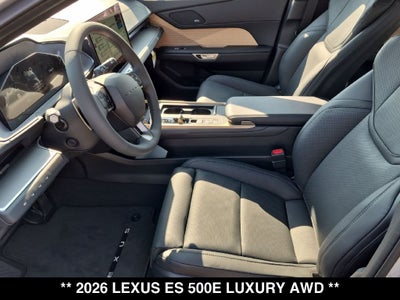 2026 Lexus ESe ES 500e LUXURY AWD