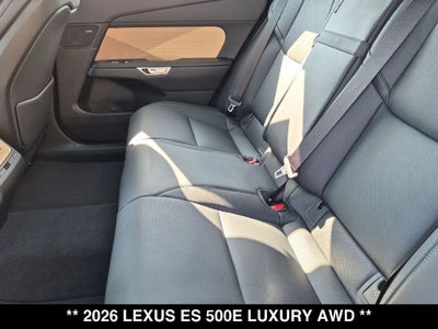 2026 Lexus ESe ES 500e LUXURY AWD