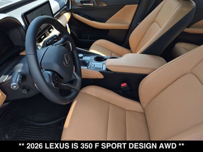 2026 Lexus IS 350 F SPORT DESIGN AWD