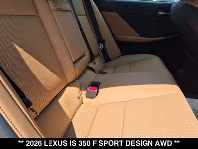 2026 Lexus IS 350 F SPORT DESIGN AWD