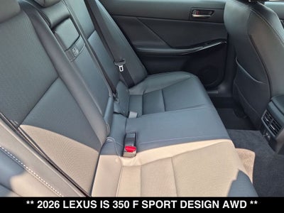 2026 Lexus IS 350 F SPORT DESIGN AWD
