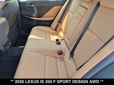 2026 Lexus IS 350 F SPORT DESIGN AWD