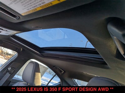 2025 Lexus IS 350 F SPORT DESIGN AWD