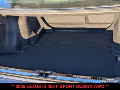 2025 Lexus IS 350 F SPORT DESIGN AWD