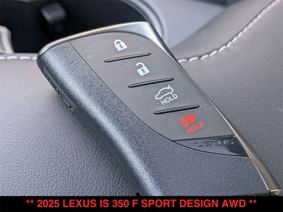 2025 Lexus IS 350 F SPORT DESIGN AWD