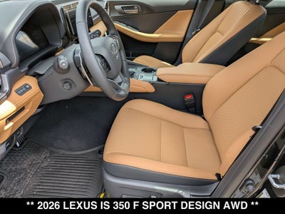 2026 Lexus IS 350 F SPORT DESIGN AWD