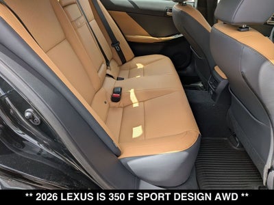 2026 Lexus IS 350 F SPORT DESIGN AWD
