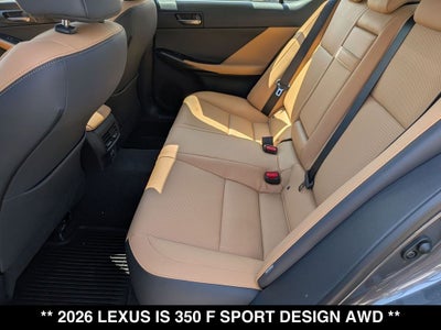 2026 Lexus IS 350 F SPORT DESIGN AWD