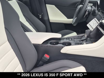 2026 Lexus IS 350 F SPORT AWD