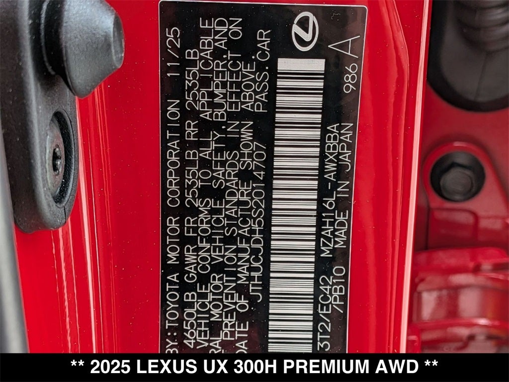 2025 Lexus UX HYBRID UX 300h PREMIUM AWD
