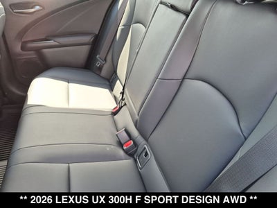 2026 Lexus UX HYBRID UX 300h F SPORT DESIGN AWD