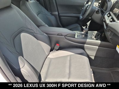 2026 Lexus UX HYBRID UX 300h F SPORT DESIGN AWD