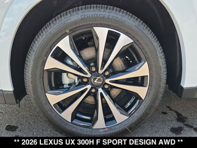 2026 Lexus UX HYBRID UX 300h F SPORT DESIGN AWD