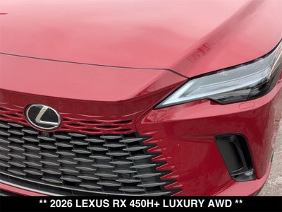 2026 Lexus RX PLUG-IN HYBRID ELECTRIC VEHICLE RX 450h+ LUXURY AWD