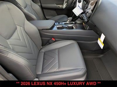 2026 Lexus NX PLUG-IN HYBRID ELECTRIC VEHICLE NX 450h+ LUXURY AWD
