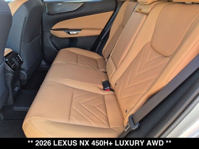 2026 Lexus NX PLUG-IN HYBRID ELECTRIC VEHICLE NX 450h+ LUXURY AWD