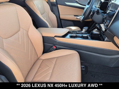 2026 Lexus NX PLUG-IN HYBRID ELECTRIC VEHICLE NX 450h+ LUXURY AWD
