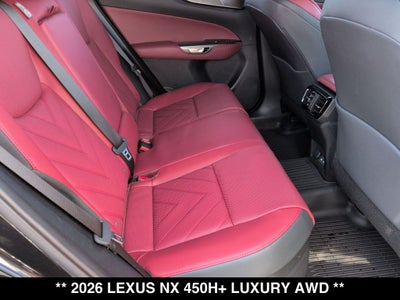 2026 Lexus NX PLUG-IN HYBRID ELECTRIC VEHICLE NX 450h+ LUXURY AWD