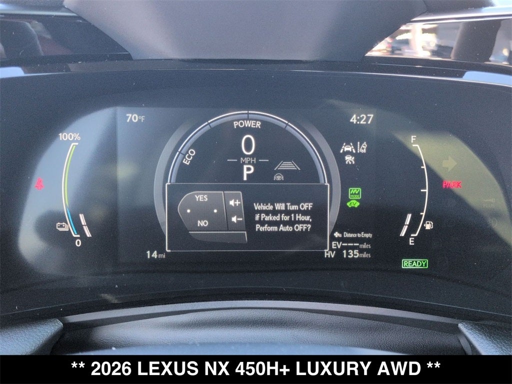 2026 Lexus NX PLUG-IN HYBRID ELECTRIC VEHICLE NX 450h+ LUXURY AWD