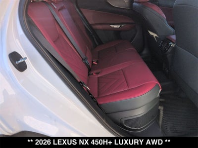 2026 Lexus NX PLUG-IN HYBRID ELECTRIC VEHICLE NX 450h+ LUXURY AWD