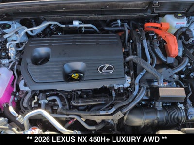 2026 Lexus NX PLUG-IN HYBRID ELECTRIC VEHICLE NX 450h+ LUXURY AWD