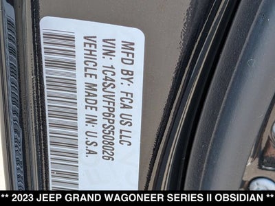 2023 Jeep Grand Wagoneer Series II Obsidian