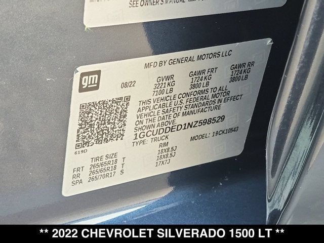 2022 Chevrolet Silverado 1500 LT