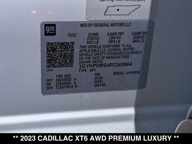 2023 Cadillac XT6 AWD Premium Luxury