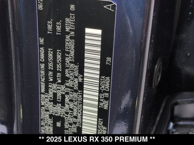 2025 Lexus RX 350 RX 350 Premium