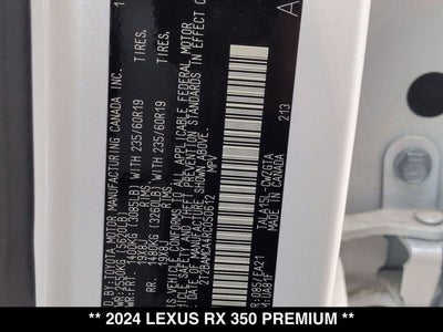 2024 Lexus RX 350 RX 350 Premium