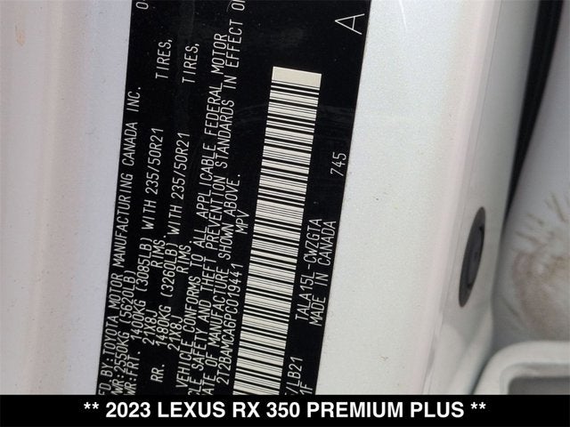 2023 Lexus RX 350 350 Premium Plus