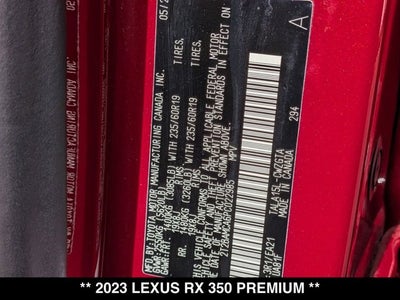 2023 Lexus RX 350 RX 350 Premium