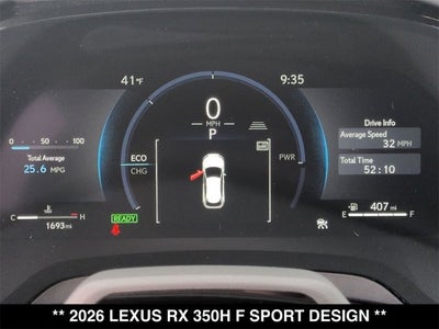 2026 Lexus RX 350h RX 350h F SPORT Design